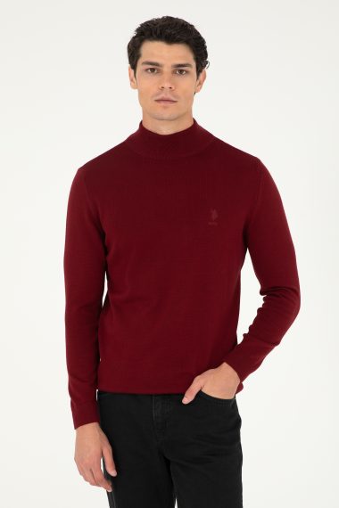 بافت بیسیک اسلیم فیت  بورگاندی  اندامی  مردانه یو اس پولو | US POLO ASSN