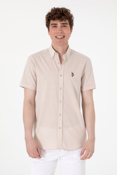پیراهن  خاکستری  رگولار  مردانه یو اس پولو | US POLO ASSN