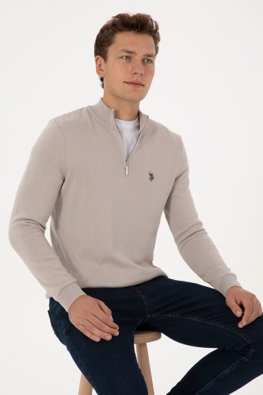 بافت بیسیک  خاکستری  اندامی  مردانه یو اس پولو | US POLO ASSN