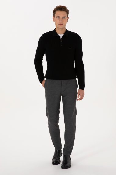 شلوار چینو / کانواس  خاکستری  جاگر  مردانه یو اس پولو | US POLO ASSN