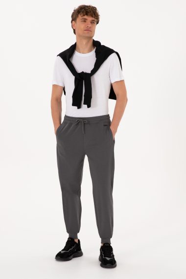 شلوار ورزشی  خاکستری  رگولار  مردانه یو اس پولو | US POLO ASSN