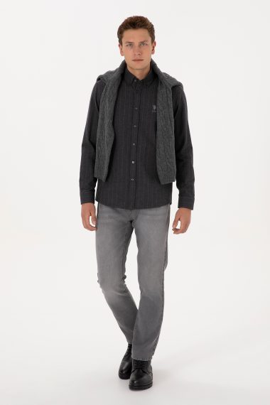 شلوار جین  خاکستری  راسته  مردانه یو اس پولو | US POLO ASSN