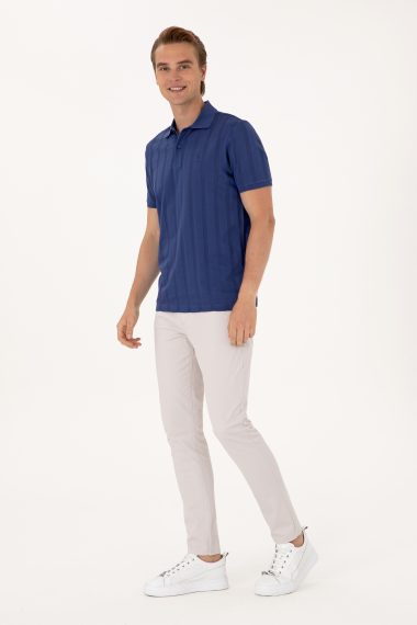 شلوار چینو / کانواس  خاکستری روشن  اندامی  مردانه یو اس پولو | US POLO ASSN
