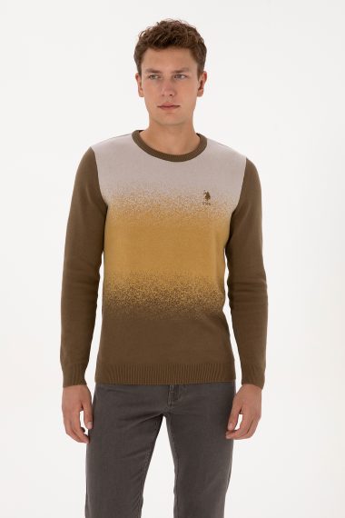 بافت  خاکی  رگولار  مردانه یو اس پولو | US POLO ASSN