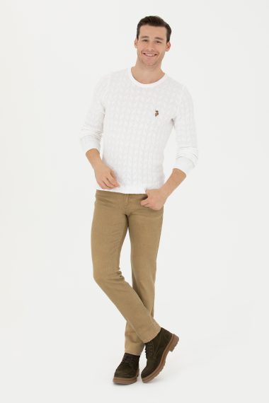 شلوار جین  خاکی  اندامی  مردانه یو اس پولو | US POLO ASSN
