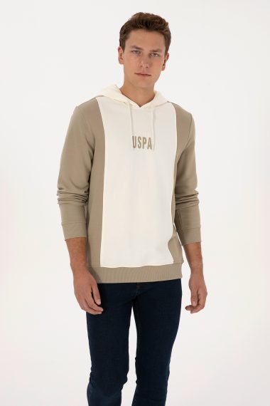 سویشرت  خاکی روشن  رگولار  مردانه یو اس پولو | US POLO ASSN
