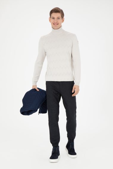 شلوار کانواس  زغالی  جاگر  مردانه یو اس پولو | US POLO ASSN