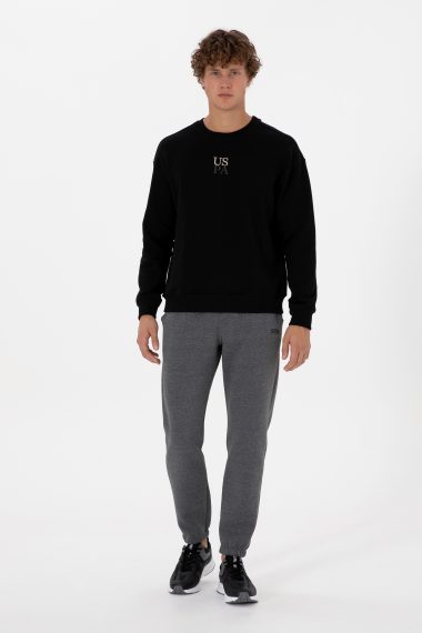شلوار ورزشی  زغالی ملانژ  رگولار  مردانه یو اس پولو | US POLO ASSN