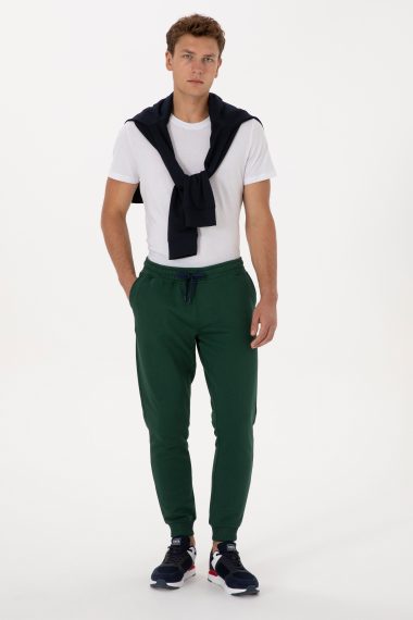 شلوار ورزشی  سبز تیره  اندامی  مردانه یو اس پولو | US POLO ASSN