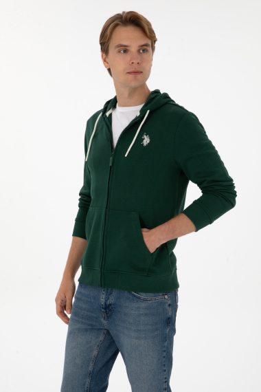 ژاکت  سبز تیره  رگولار  مردانه یو اس پولو | US POLO ASSN
