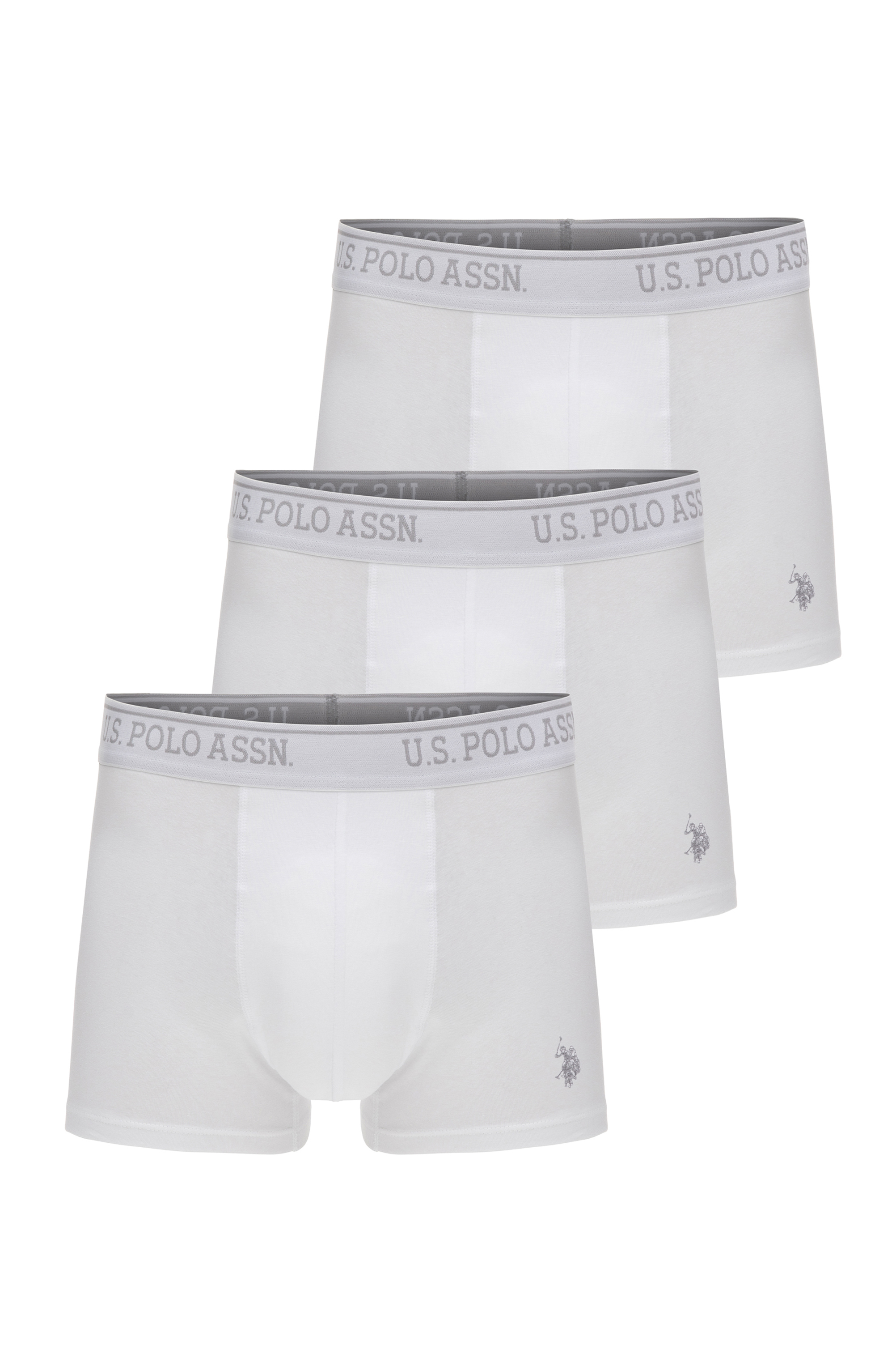 ست باکسر سفید استاندارد فیت مردانه یو اس پولو | US POLO ASSN