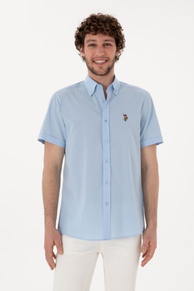 پیراهن  سورمه ای روشن  رگولار  مردانه یو اس پولو | US POLO ASSN