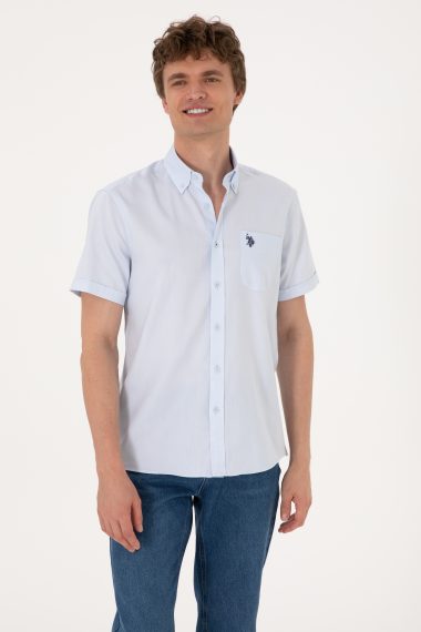 پیراهن  سورمه ای روشن  رگولار  مردانه یو اس پولو | US POLO ASSN