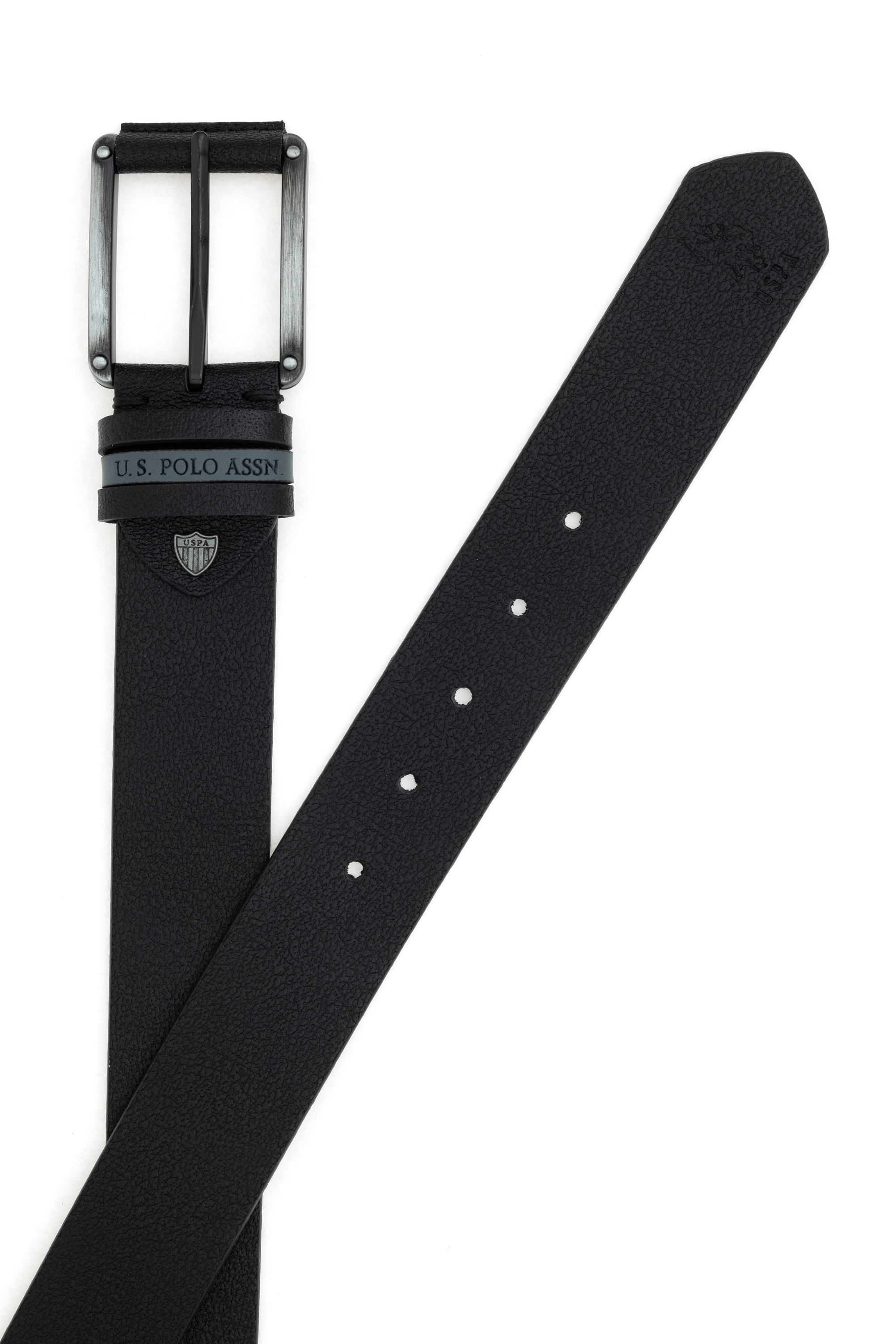 کمربند سیاه استاندارد فیت مردانه یو اس پولو | US POLO ASSN
