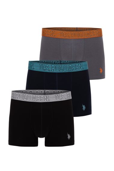 ست باکسر  سیاه  استاندارد فیت  مردانه یو اس پولو | US POLO ASSN