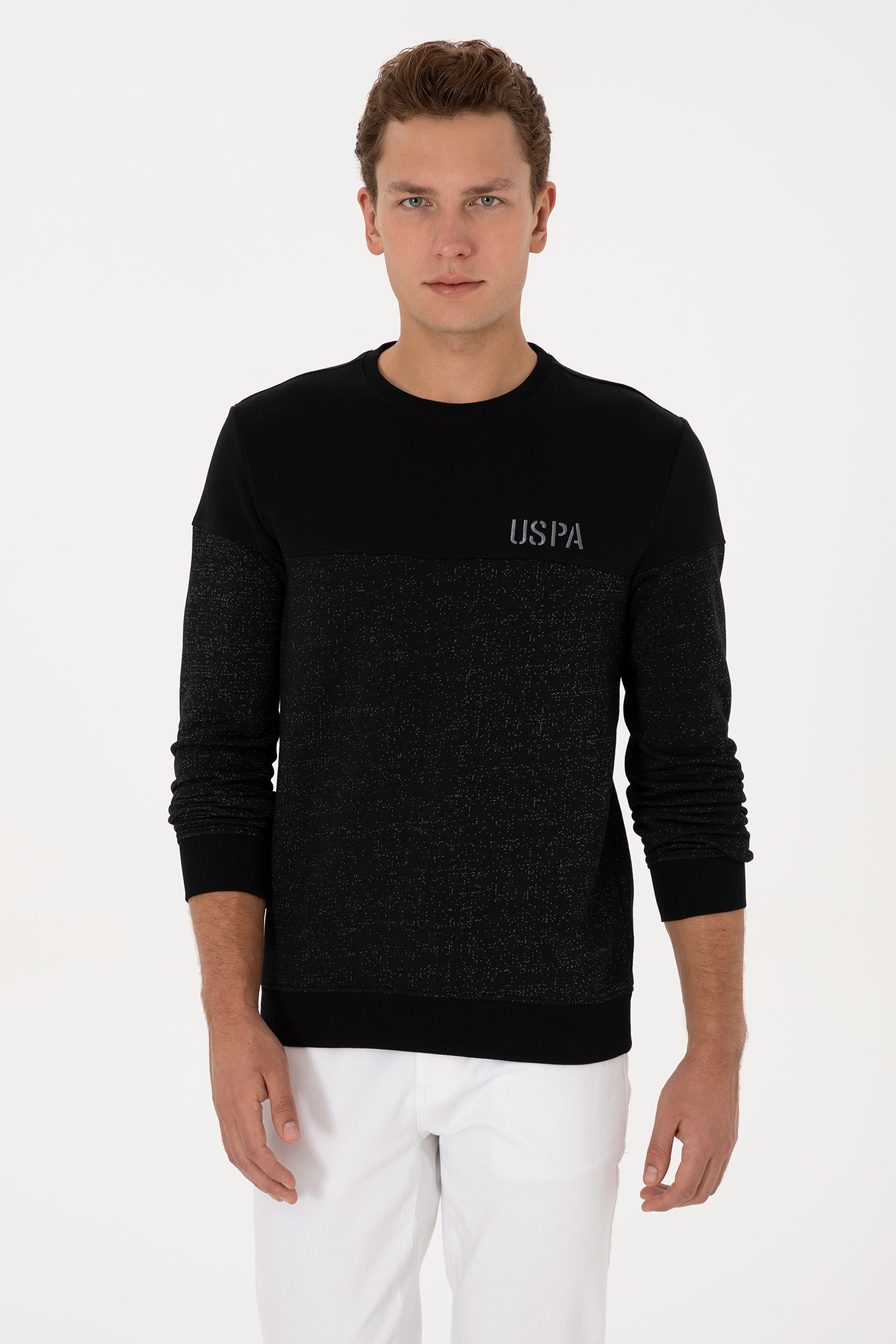 سویشرت سیاه رگولار مردانه یو اس پولو | US POLO ASSN