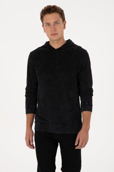 سویشرت  سیاه  رگولار  مردانه یو اس پولو | US POLO ASSN