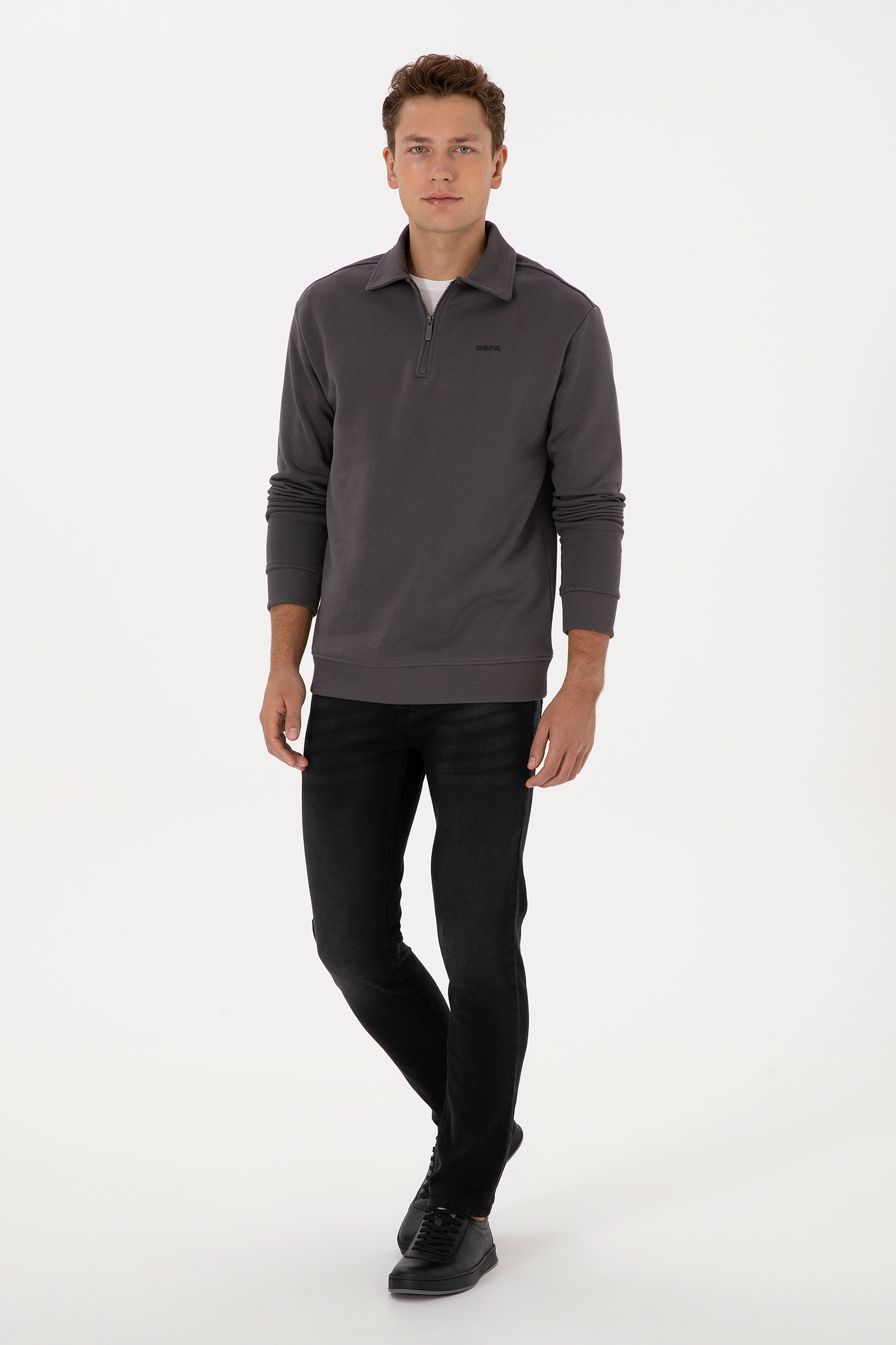 شلوار جین سیاه اندامی مردانه یو اس پولو | US POLO ASSN