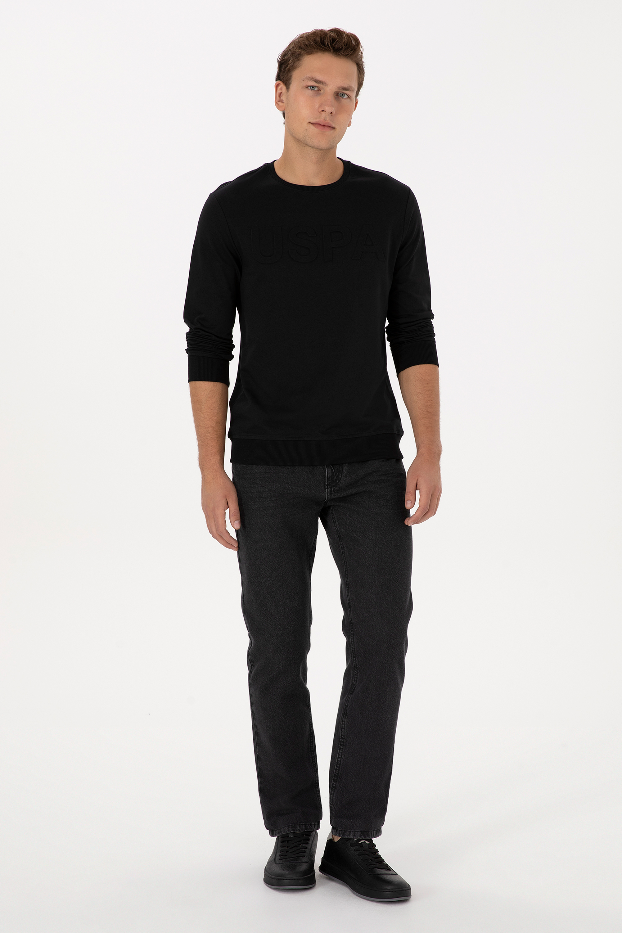 شلوار جین سیاه ریلکس مردانه یو اس پولو | US POLO ASSN