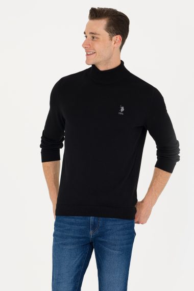 بافت بیسیک  سیاه  اندامی  مردانه یو اس پولو | US POLO ASSN