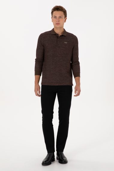 شلوار چینو / کانواس  سیاه  اندامی  مردانه یو اس پولو | US POLO ASSN