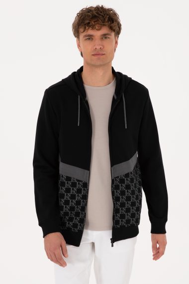 ژاکت  سیاه  رگولار  مردانه یو اس پولو | US POLO ASSN