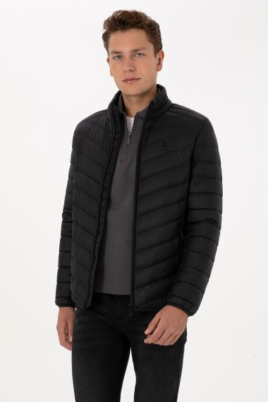 کاپشن  سیاه  اندامی  مردانه یو اس پولو | US POLO ASSN