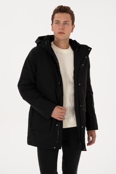 کاپشن  سیاه  رگولار  مردانه یو اس پولو | US POLO ASSN