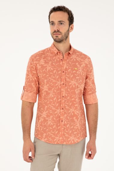 پیراهن  صورتی  رگولار  مردانه یو اس پولو | US POLO ASSN