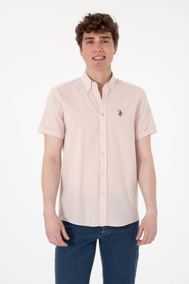 پیراهن  صورتی  رگولار  مردانه یو اس پولو | US POLO ASSN