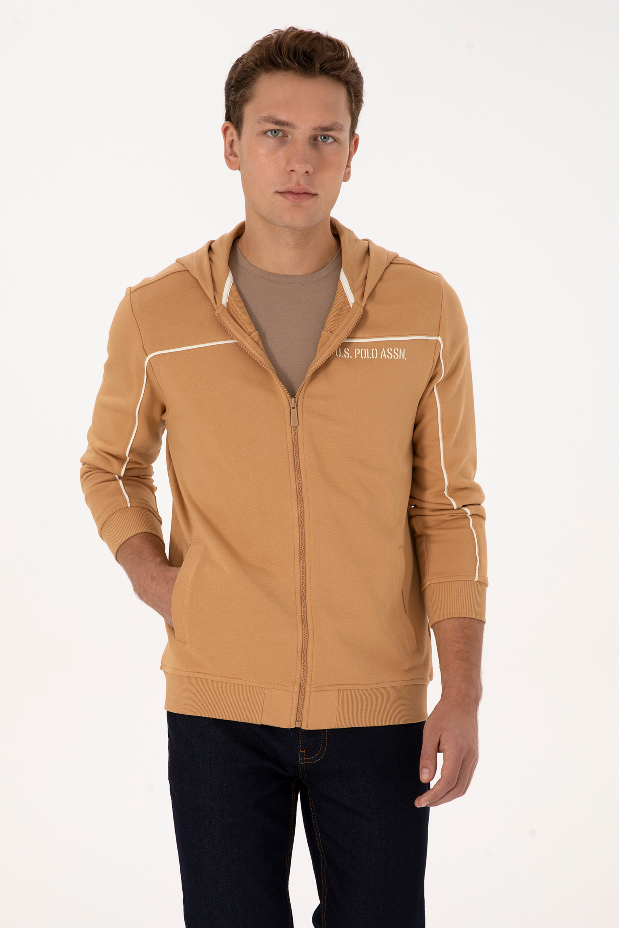 ژاکت شتری رگولار مردانه یو اس پولو | US POLO ASSN