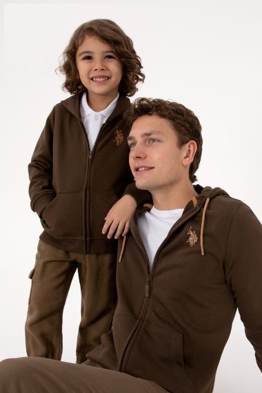 ژاکت  قهوه ای  رگولار  مردانه یو اس پولو | US POLO ASSN