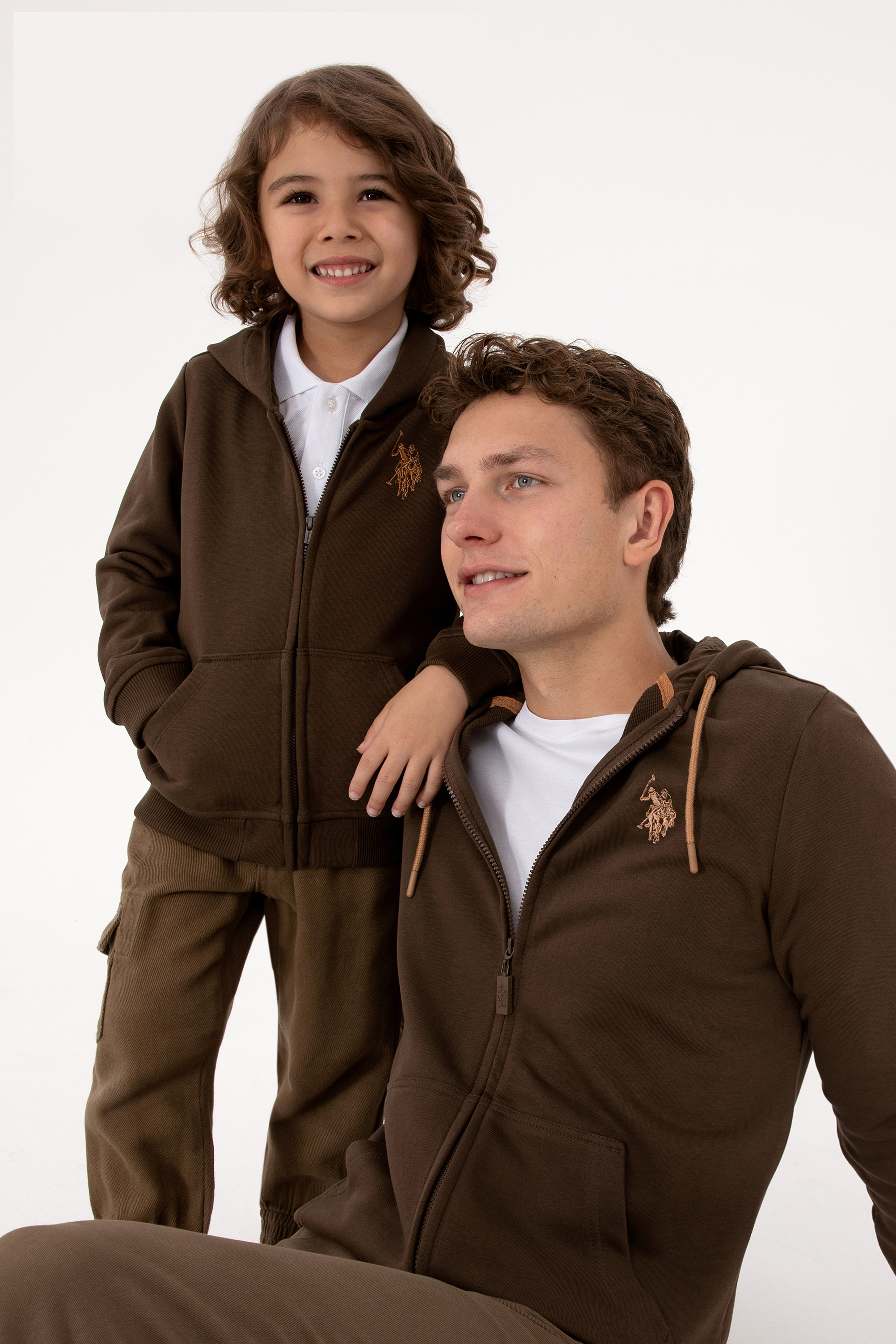 ژاکت قهوه ای رگولار مردانه یو اس پولو | US POLO ASSN
