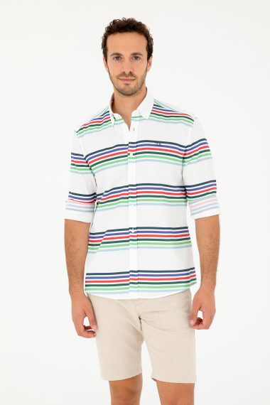 پیراهن  لاجورد  رگولار  مردانه یو اس پولو | US POLO ASSN