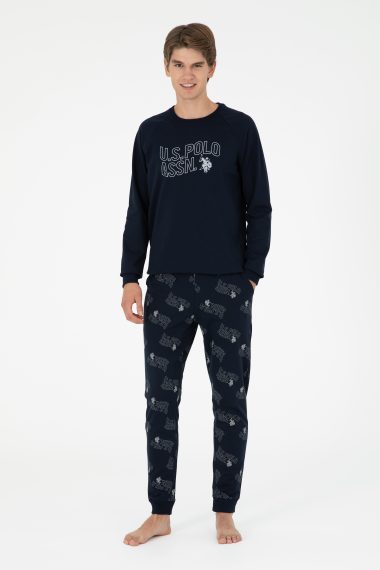 ست پیژامه  لاجورد  استاندارد فیت  مردانه یو اس پولو | US POLO ASSN