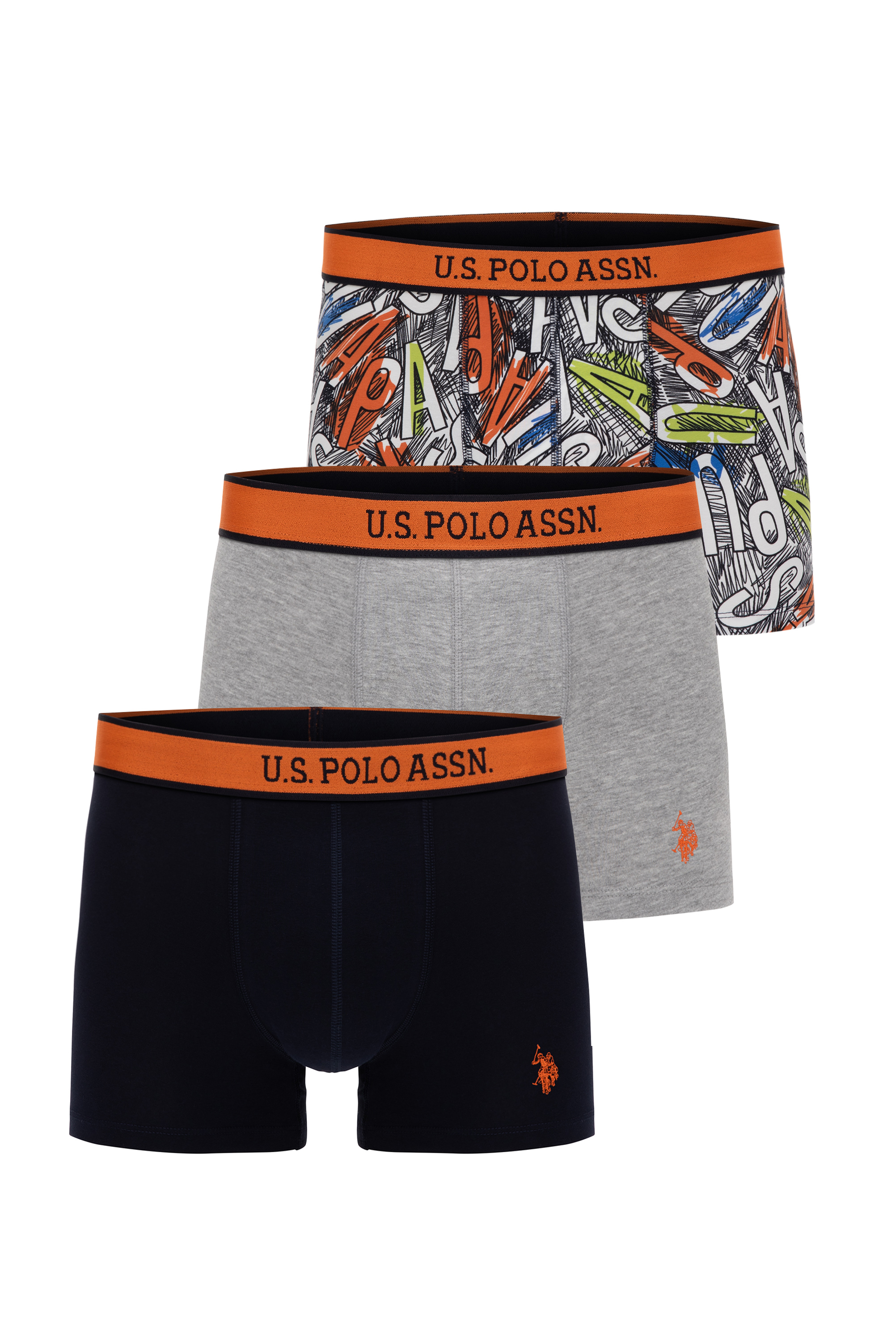 ست باکسر لاجورد استاندارد فیت مردانه یو اس پولو | US POLO ASSN
