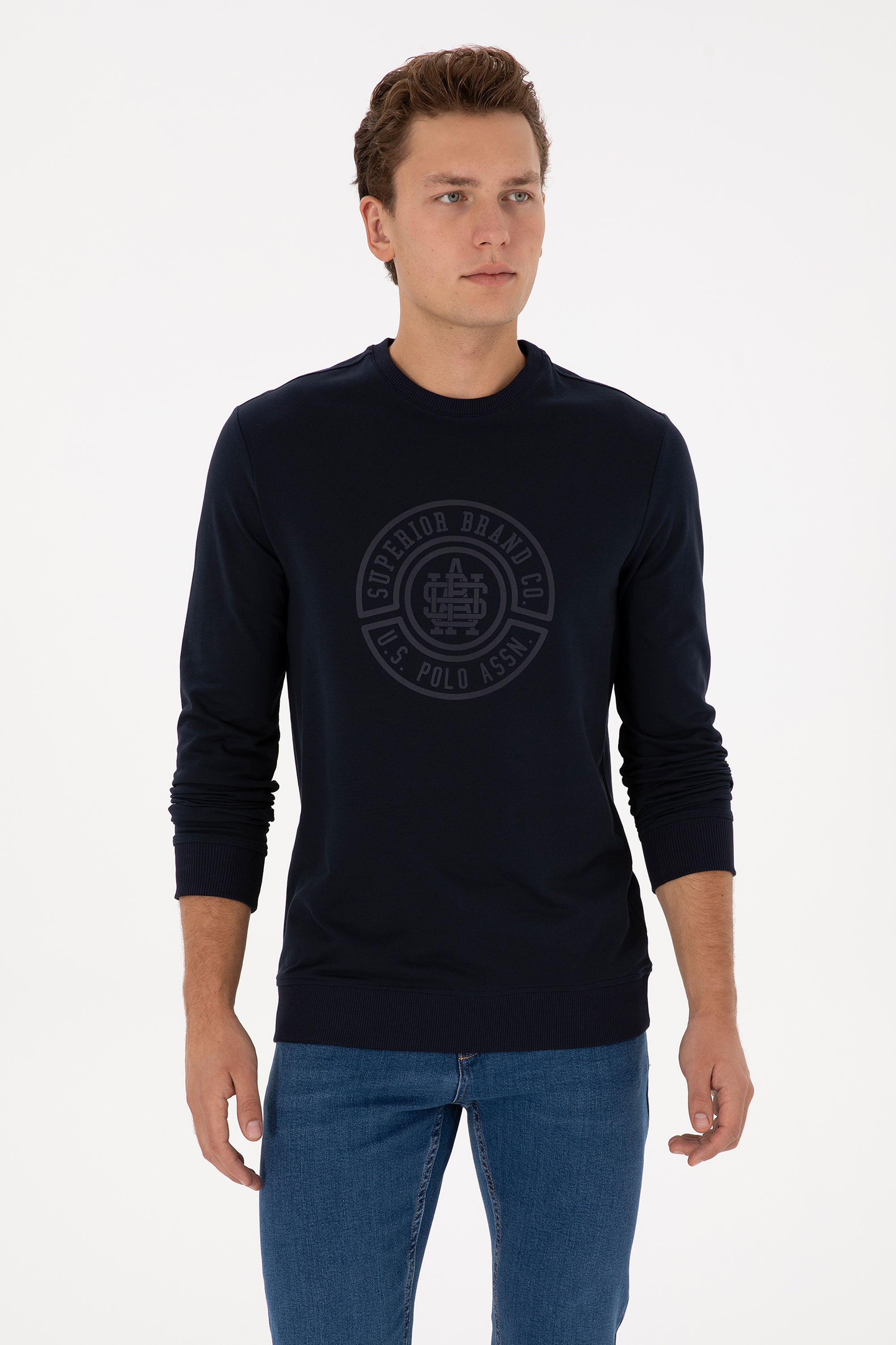 سویشرت لاجورد رگولار مردانه یو اس پولو | US POLO ASSN