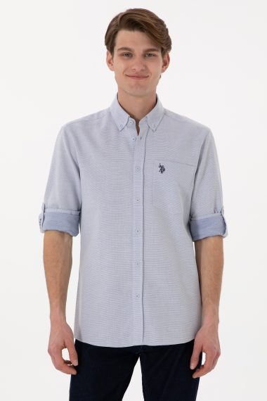 پیراهن  لاجورد  رگولار  مردانه یو اس پولو | US POLO ASSN