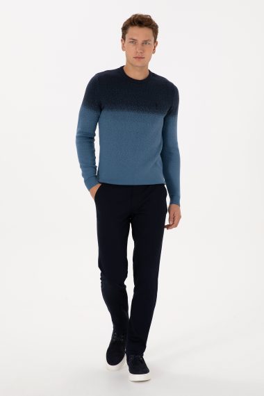 شلوار چینو / کانواس  لاجورد  اندامی  مردانه یو اس پولو | US POLO ASSN