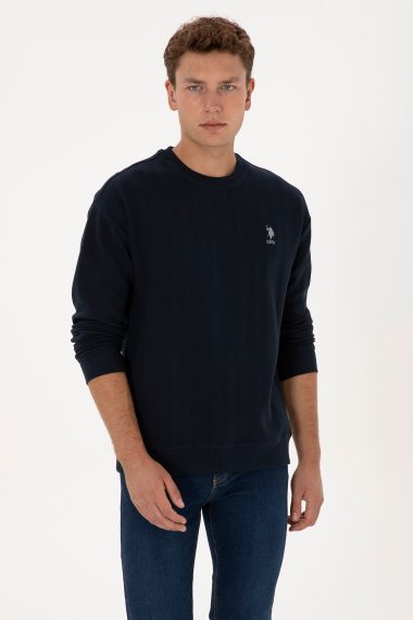 سویشرت  لاجورد  ریلکس  مردانه یو اس پولو | US POLO ASSN