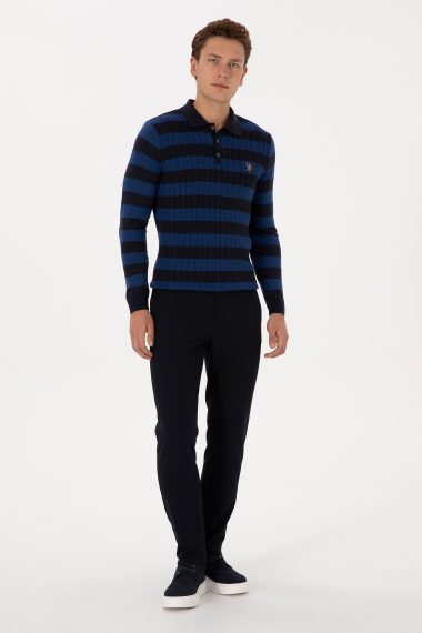 شلوار چینو / کانواس  لاجورد  جاگر  مردانه یو اس پولو | US POLO ASSN