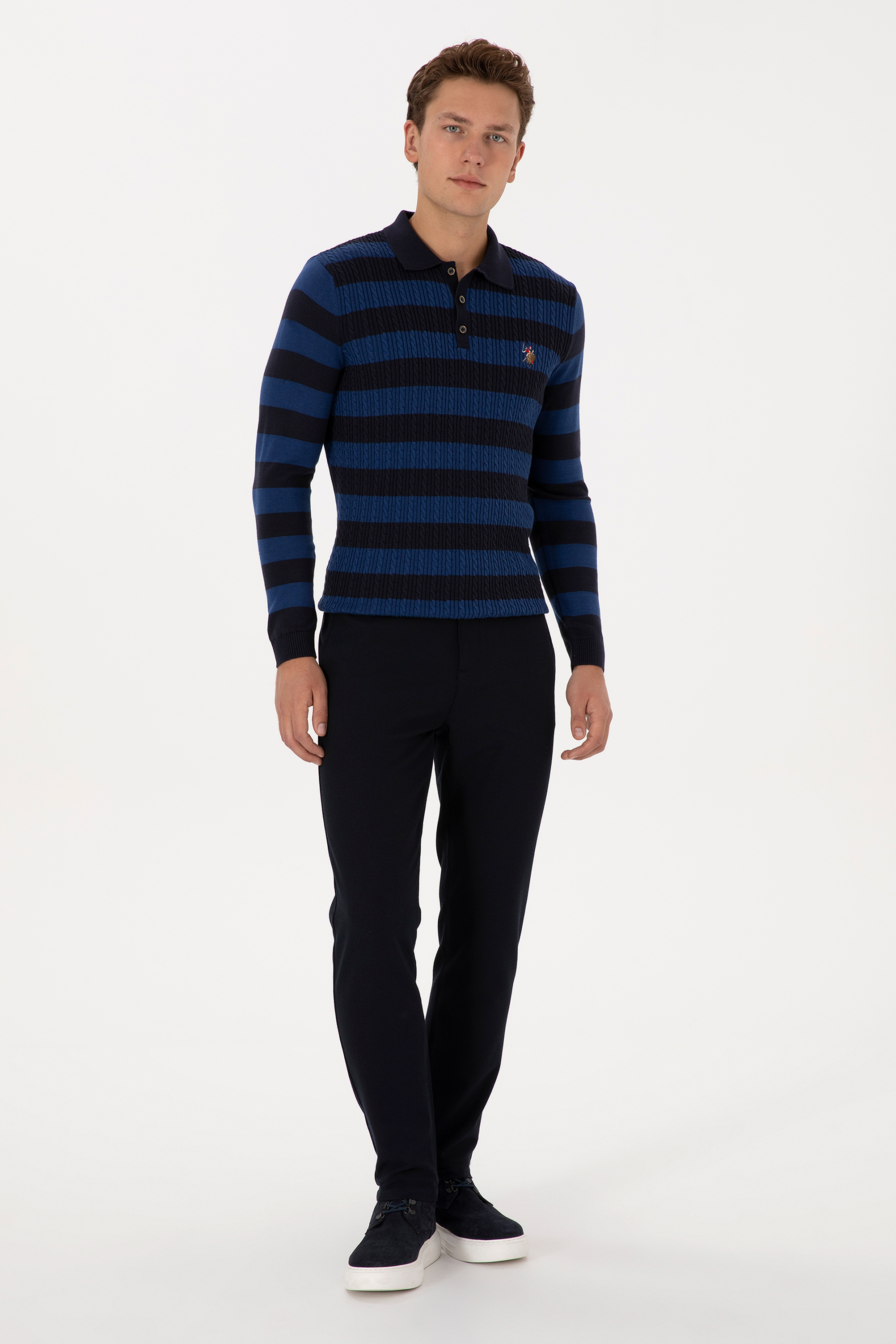شلوار چینو / کانواس لاجورد جاگر مردانه یو اس پولو | US POLO ASSN