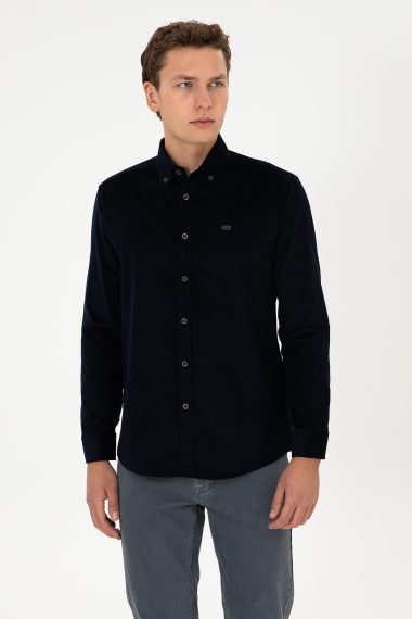 پیراهن  لاجورد  رگولار  مردانه یو اس پولو | US POLO ASSN
