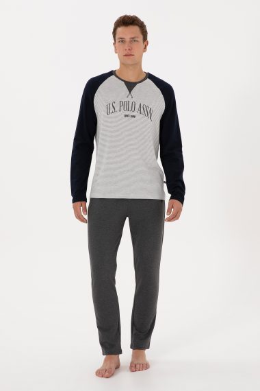ست پیژامه  لاجورد  استاندارد فیت  مردانه یو اس پولو | US POLO ASSN