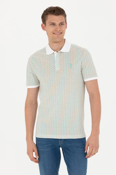 پولوشرت یقه پولو نعناعی  رگولار آستین کوتاه مردانه یو اس پولو | US POLO ASSN