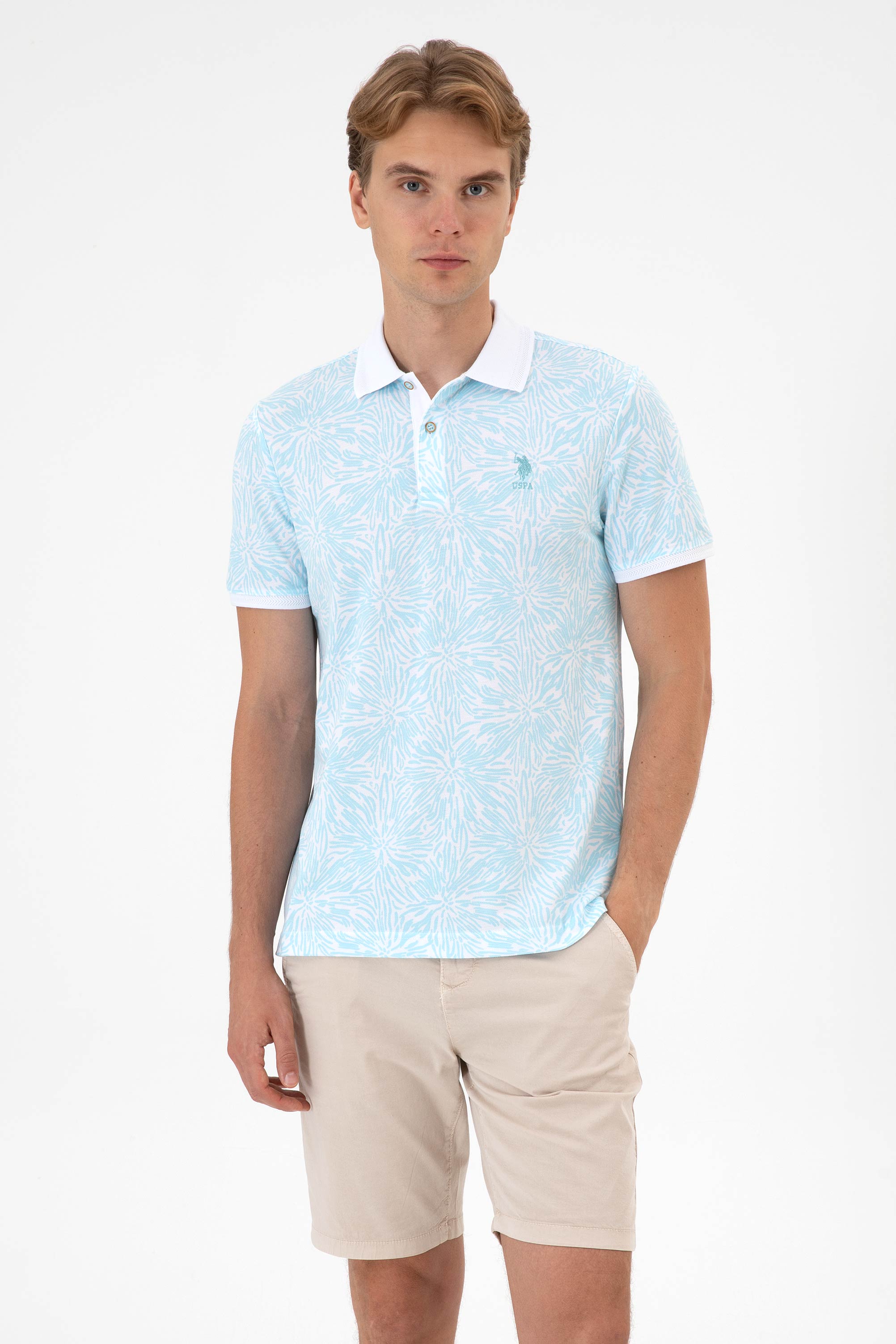 تی شرت نیلی رگولار مردانه یو اس پولو | US POLO ASSN