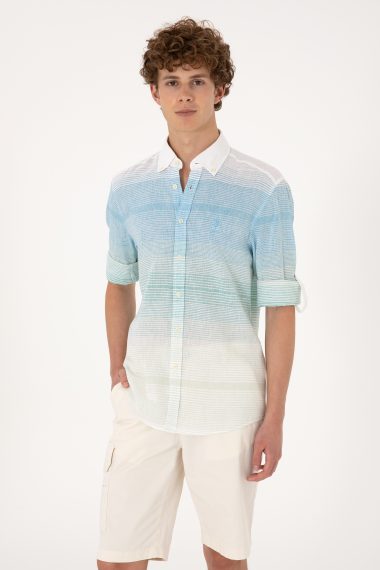 پیراهن  نعناعی  رگولار  مردانه یو اس پولو | US POLO ASSN