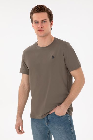 تی شرت یقه گرد رگولار فیت یقه گرد ویزون  رگولار آستین کوتاه مردانه یو اس پولو | US POLO ASSN