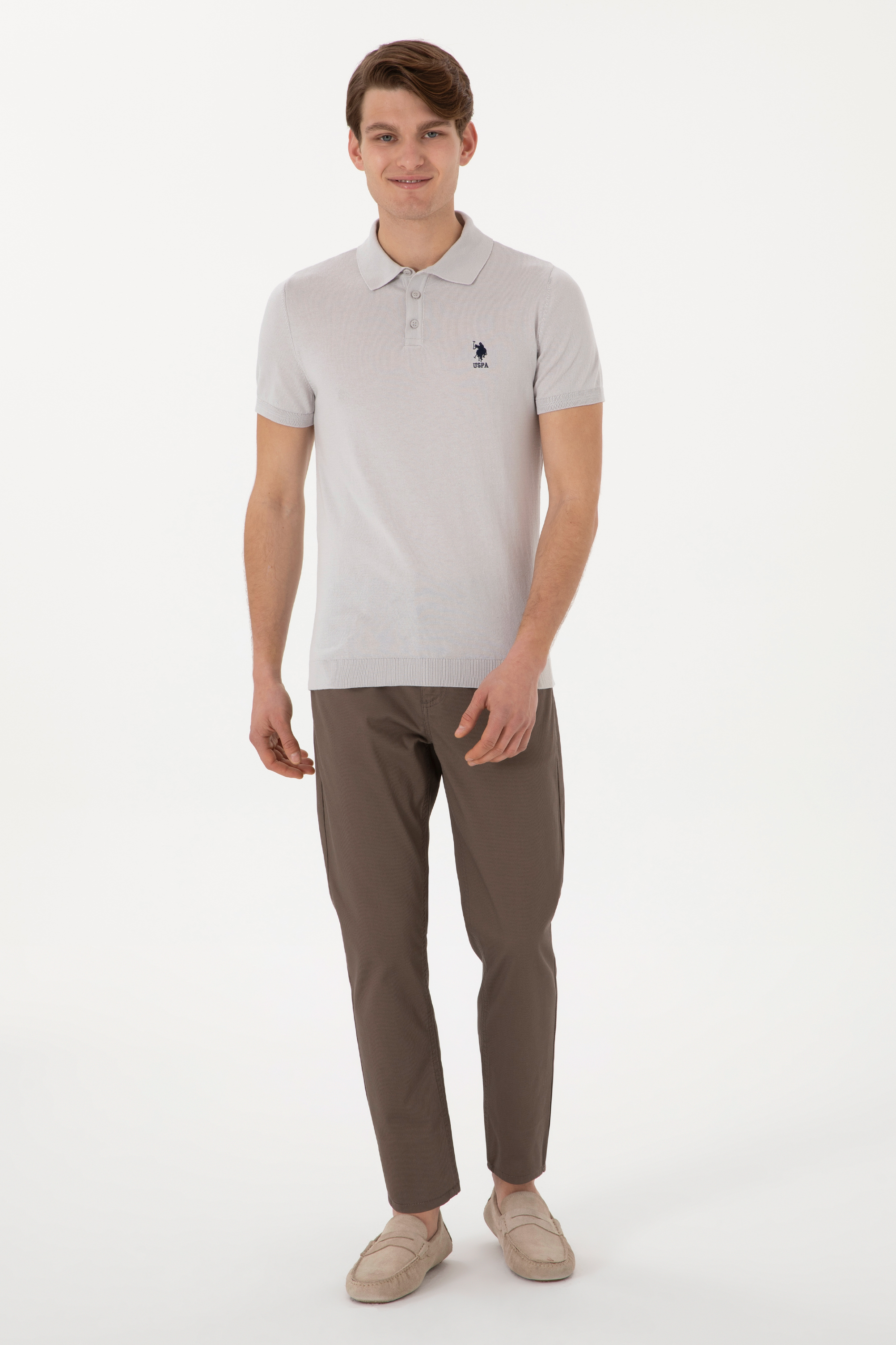 شلوار کانواس ویزون اندامی مردانه یو اس پولو | US POLO ASSN