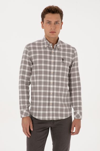 پیراهن  ویزون  اندامی  مردانه یو اس پولو | US POLO ASSN